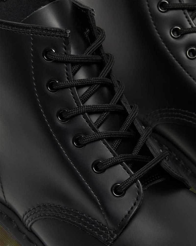 Dr Martens 101 Smooth Leather Ankle Boots Black | 13ESOYZNK