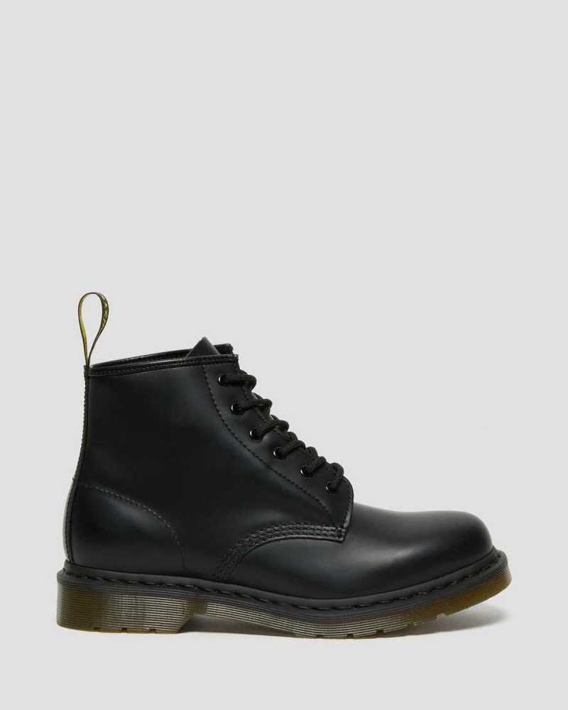 Dr Martens 101 Smooth Leather Ankle Boots Black | 13ESOYZNK