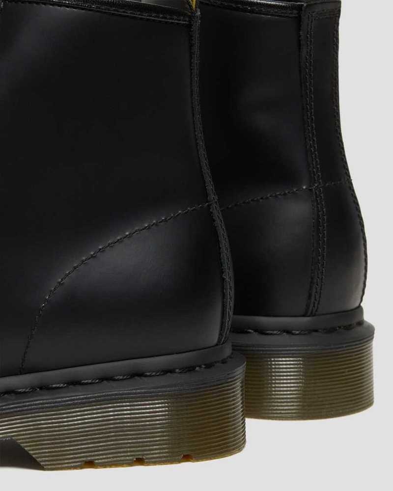 Dr Martens 101 Smooth Leather Ankle Boots Black | 13ESOYZNK