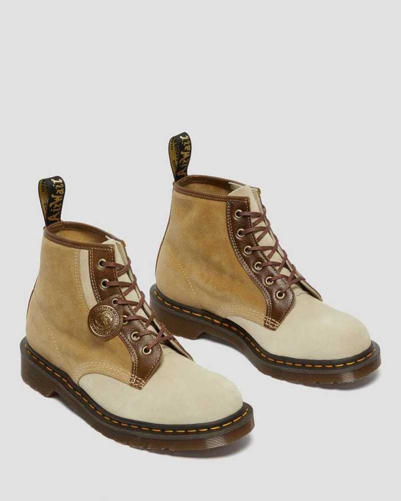 Dr Martens 101 Suede Ankle Boots Brown | 65YLPNJDT