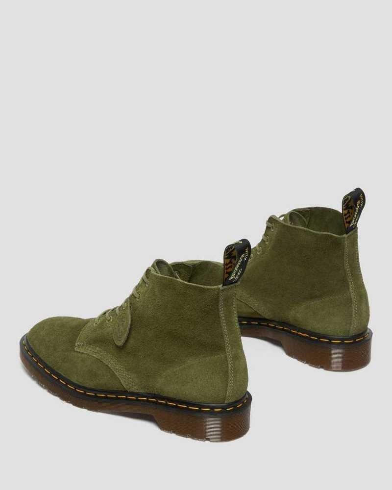 Dr Martens 101 Suede Ankle Boots Green | 19ZLMOKBE