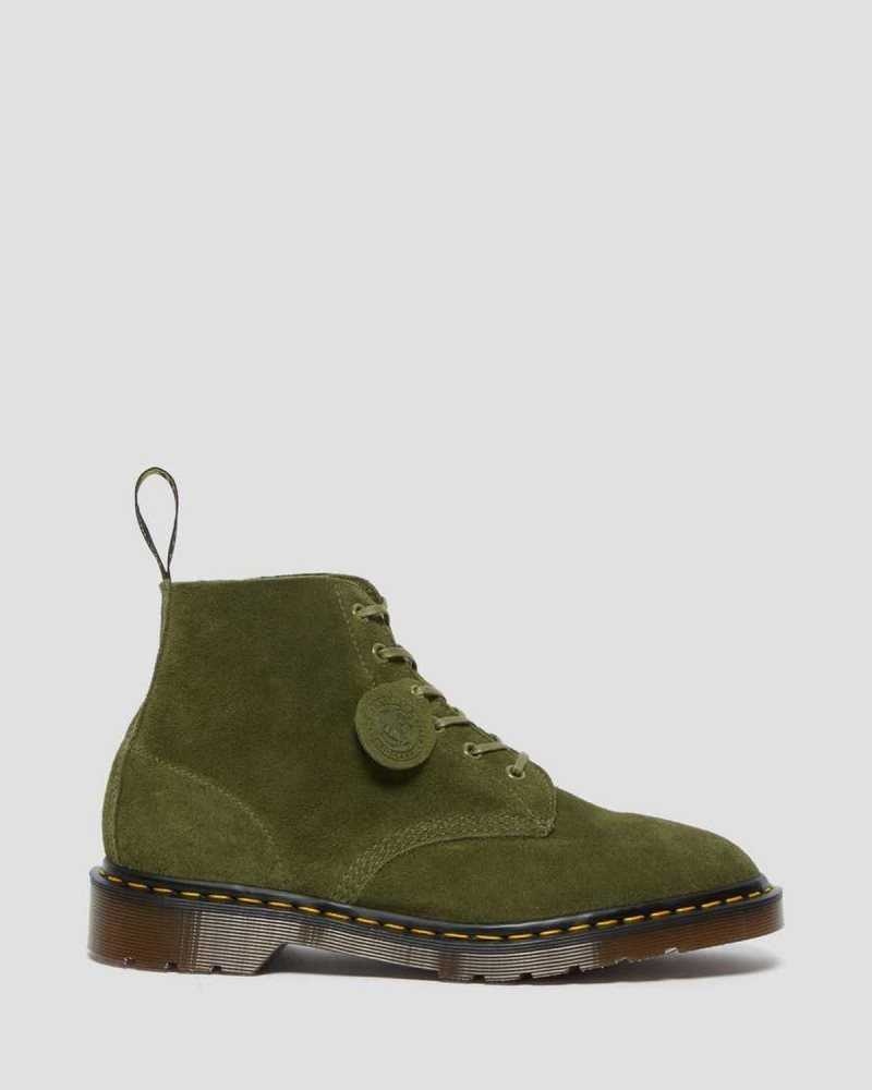 Dr Martens 101 Suede Ankle Boots Green | 19ZLMOKBE