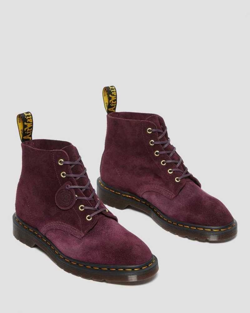 Dr Martens 101 Suede Ankle Boots Purple | 10IAEJHDR