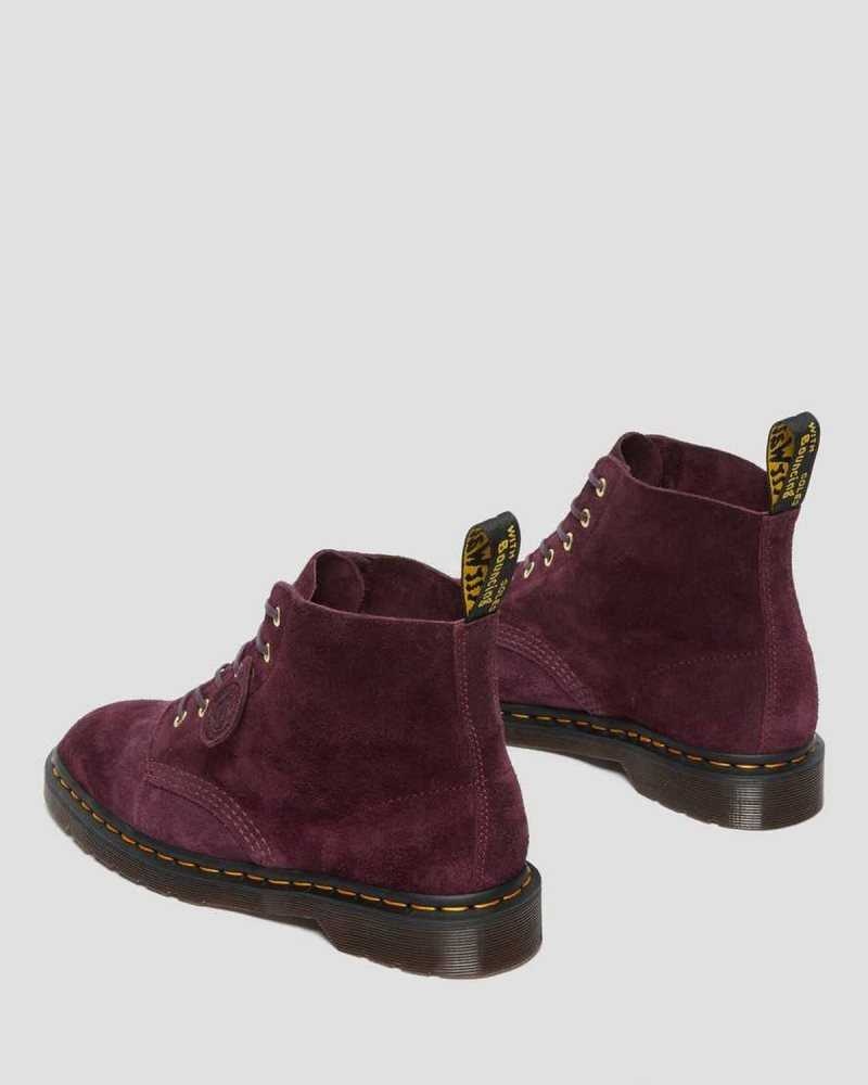 Dr Martens 101 Suede Ankle Boots Purple | 10IAEJHDR