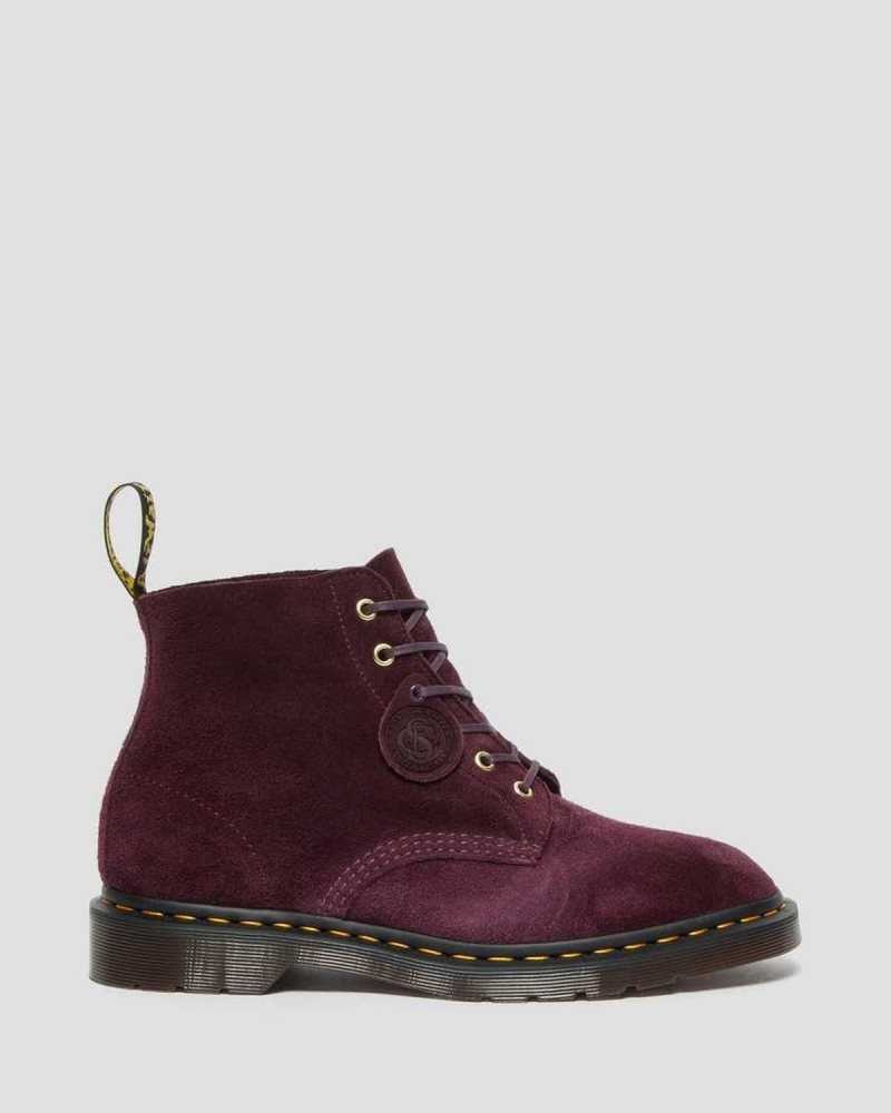 Dr Martens 101 Suede Ankle Boots Purple | 60ZEAQXTK