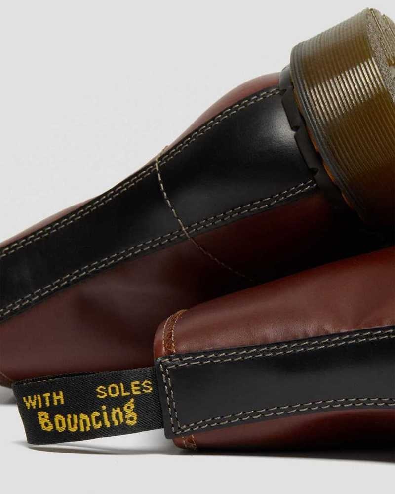 Dr Martens 1460 Abruzzo Leather Lace Up Boots Brown / Black | 14HAGEDLO