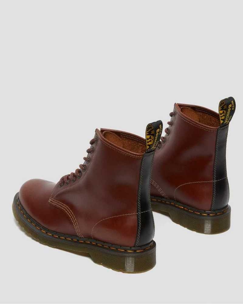 Dr Martens 1460 Abruzzo Leather Lace Up Boots Brown / Black | 14HAGEDLO