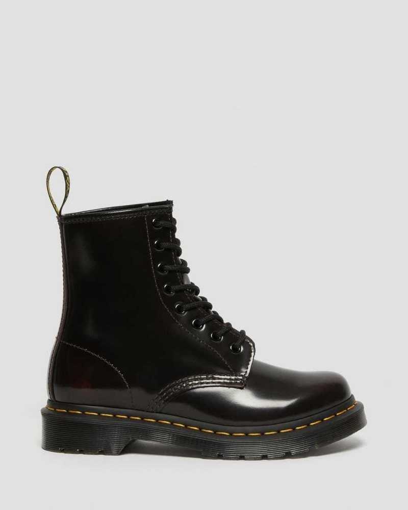 Dr Martens 1460 Arcadia Leather Lace Up Boots Pink Red | 96STBNUMV