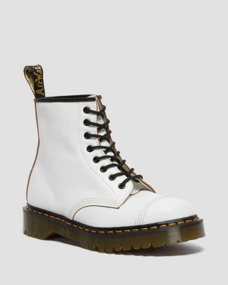 Dr Martens 1460 Bex Toe Cap Lace Up Boots White | 72LEHNBTK