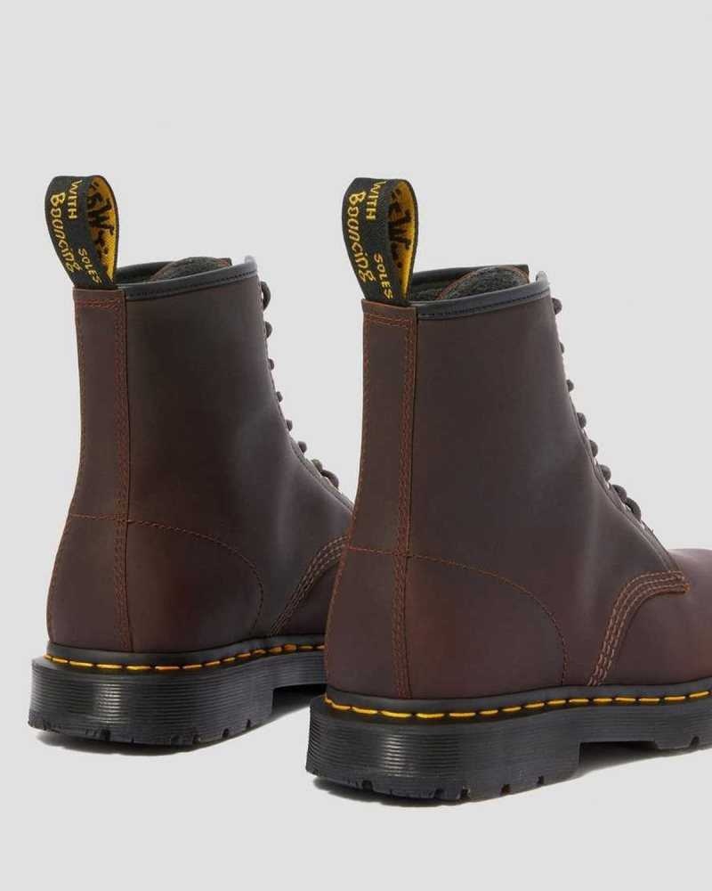 Dr Martens 1460 DM's Wintergrip Lace Up Boots Cocoa Snowplow | 18IGCRHAD