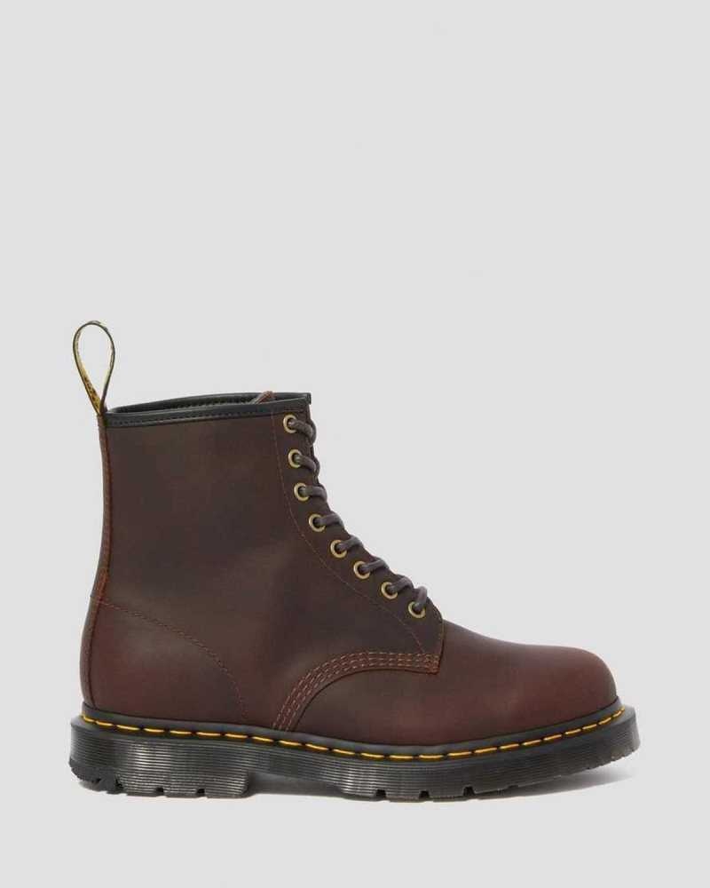 Dr Martens 1460 DM's Wintergrip Lace Up Boots Cocoa Snowplow | 18IGCRHAD