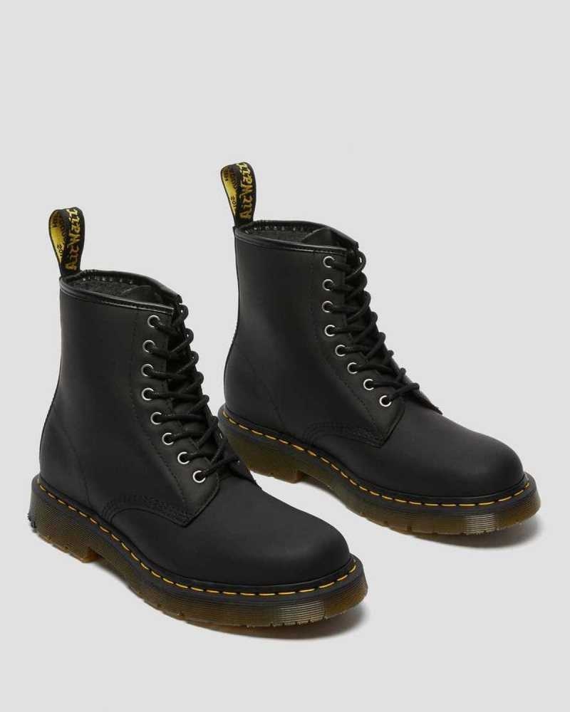 Dr Martens 1460 DM's Wintergrip Lace Up Boots Black | 08ZMFCVQB