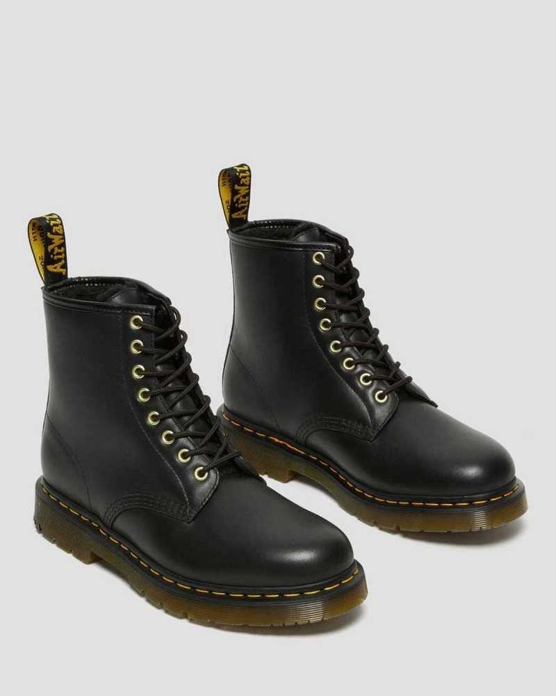 Dr Martens 1460 DM's Wintergrip Leather Lace Up Boots Black | 20GVPWJFI