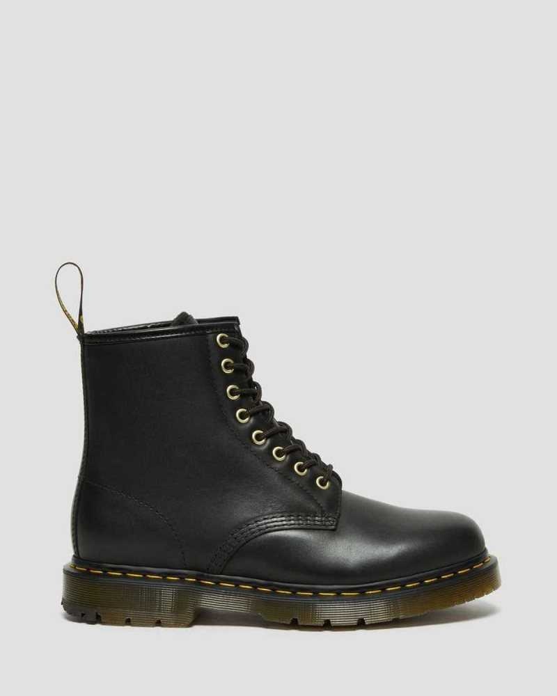 Dr Martens 1460 DM's Wintergrip Leather Lace Up Boots Black | 20GVPWJFI