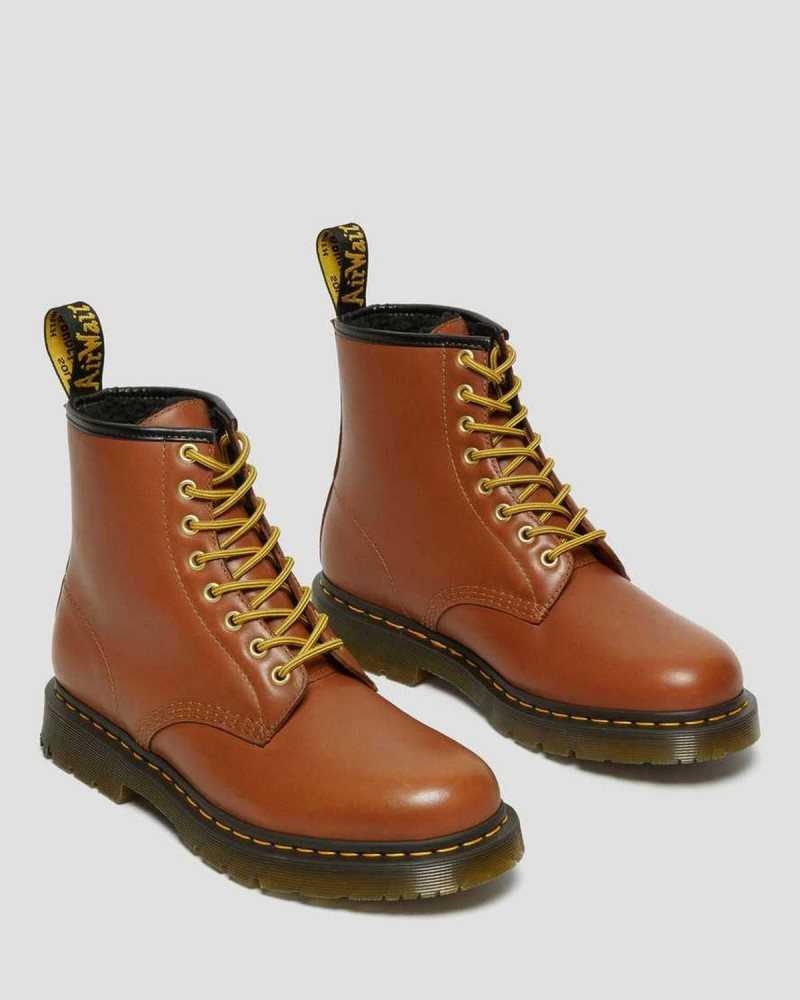 Dr Martens 1460 DM's Wintergrip Leather Lace Up Boots Brown | 08IDVYTUW