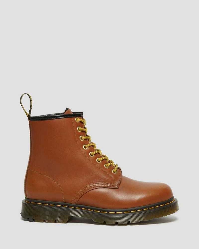 Dr Martens 1460 DM's Wintergrip Leather Lace Up Boots Brown | 08IDVYTUW