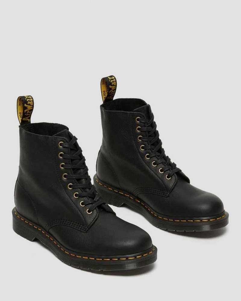 Dr Martens 1460 Pascal Ambassador Leather Lace Up Boots Black | 23YOUBGWX