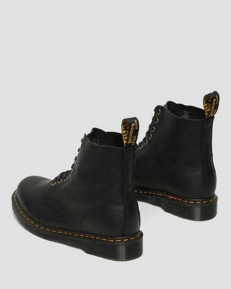 Dr Martens 1460 Pascal Ambassador Leather Lace Up Boots Black | 23YOUBGWX