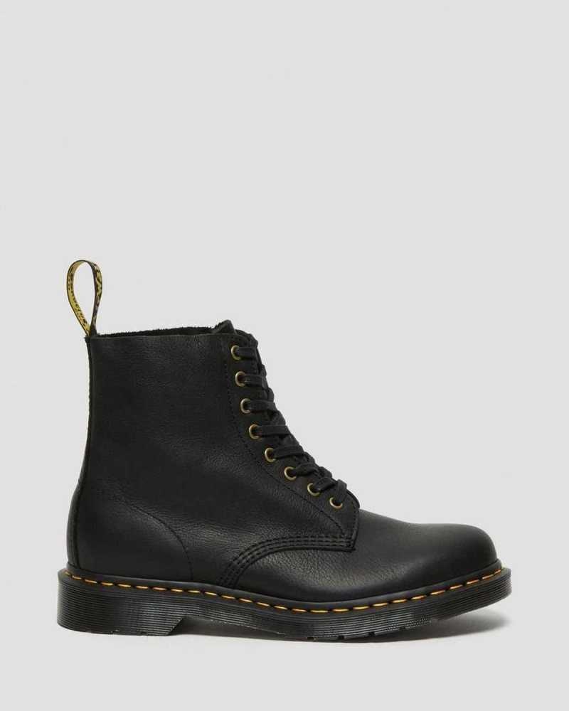 Dr Martens 1460 Pascal Ambassador Leather Lace Up Boots Black | 23YOUBGWX