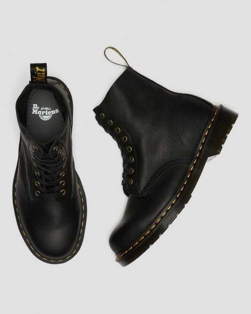 Dr Martens 1460 Pascal Ambassador Leather Lace Up Boots Black | 23YOUBGWX