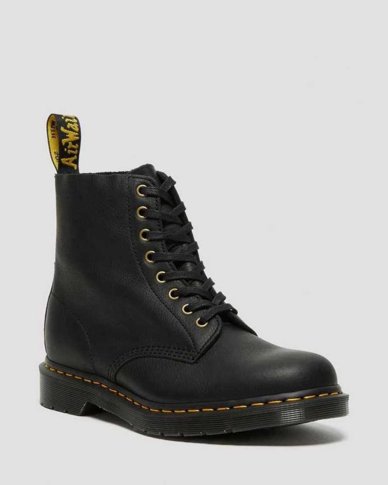 Dr Martens 1460 Pascal Ambassador Leather Lace Up Boots Black | 64CAEYJRX