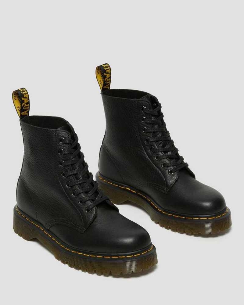 Dr Martens 1460 Pascal Bex Leather Lace Up Boots Black | 07LTJZWSQ