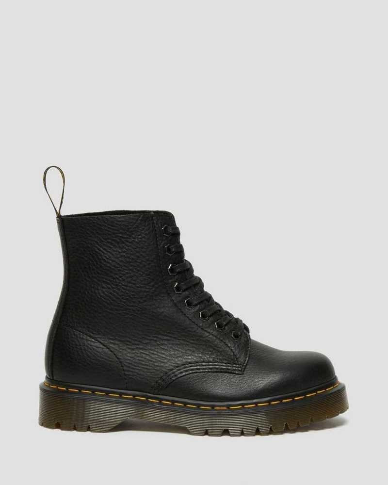 Dr Martens 1460 Pascal Bex Leather Lace Up Boots Black | 07LTJZWSQ