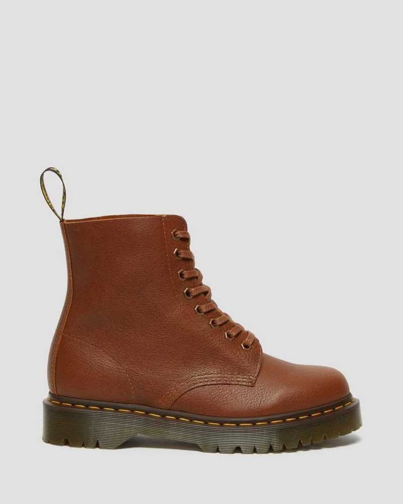 Dr Martens 1460 Pascal Bex Leather Lace Up Boots Brown | 98JLIEVZW