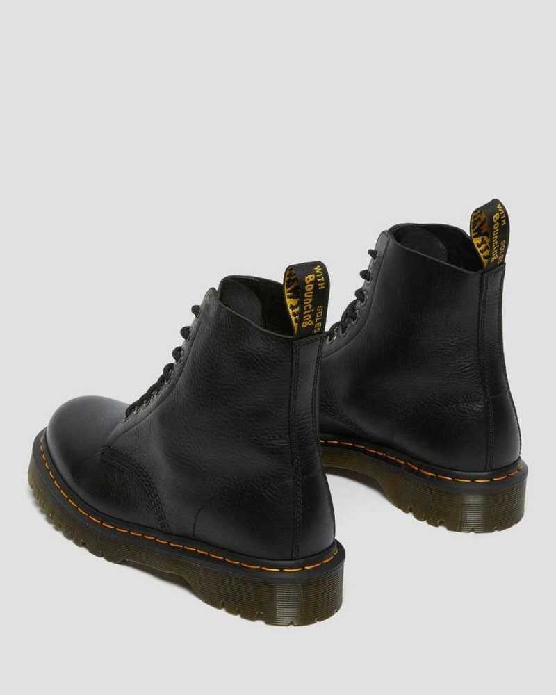 Dr Martens 1460 Pascal Bex Pisa Leather Lace Up Boots Black | 18YCRUQPW