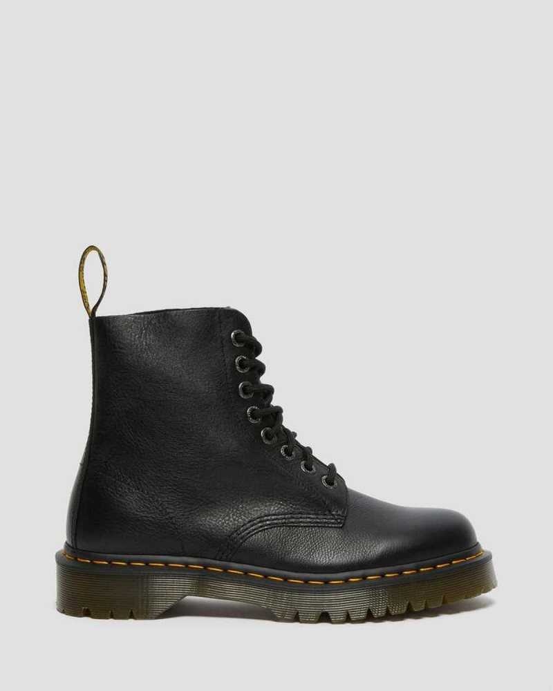 Dr Martens 1460 Pascal Bex Pisa Leather Lace Up Boots Black | 18YCRUQPW