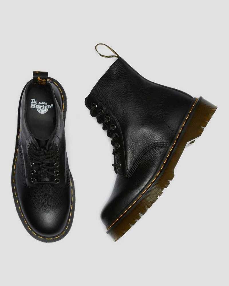 Dr Martens 1460 Pascal Bex Pisa Leather Lace Up Boots Black | 18YCRUQPW