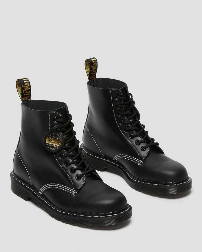 Dr Martens 1460 Pascal Cavalier Leather Lace Up Boots Black | 18RCDTOZE