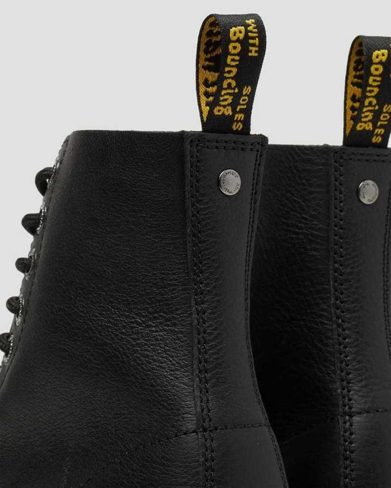 Dr Martens 1460 Pascal Max Leather Platform Boots Black | 87XGQOHWP