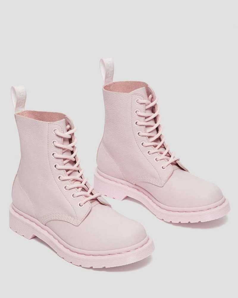 Dr Martens 1460 Pascal Mono Lace Up Boots Pink | 20FZMWLGT