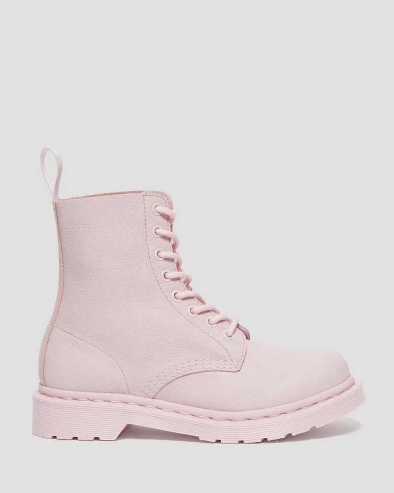 Dr Martens 1460 Pascal Mono Lace Up Boots Pink | 20FZMWLGT