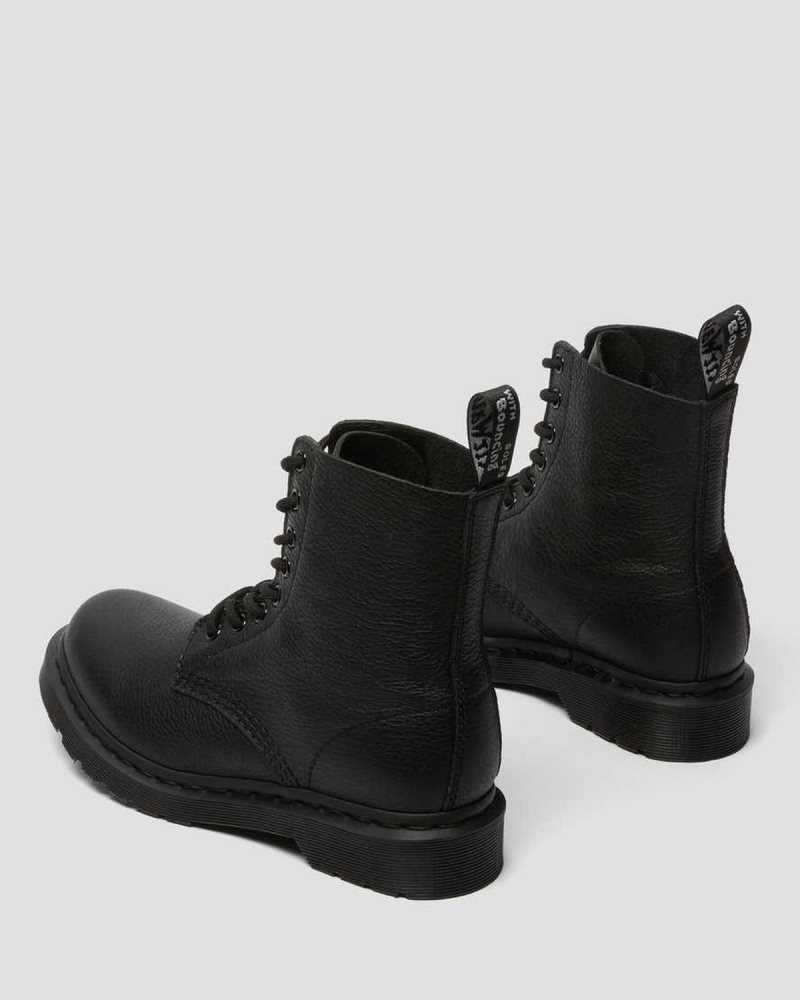 Dr Martens 1460 Pascal Mono Lace Up Boots Black | 98ZKJLCIQ