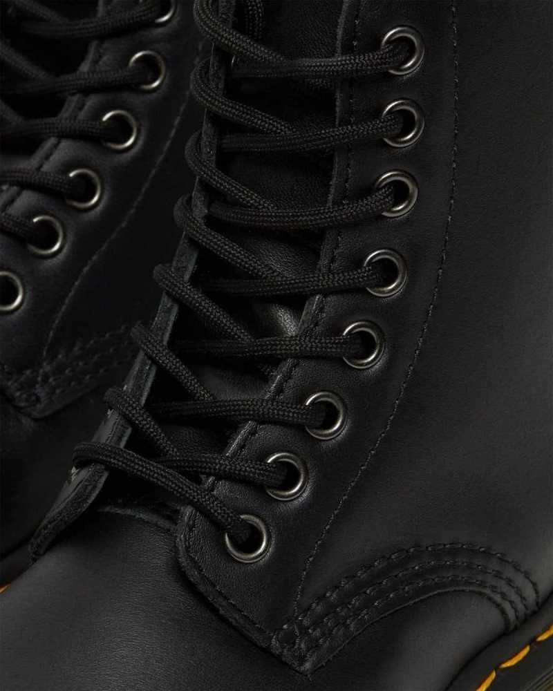 Dr Martens 1460 Pascal Nappa Zipper Boots Black | 57XPAJGML