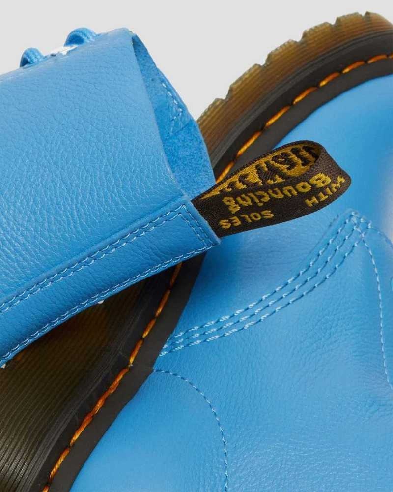 Dr Martens 1460 Pascal Virginia Leather Boots Blue | 41YTICRPS