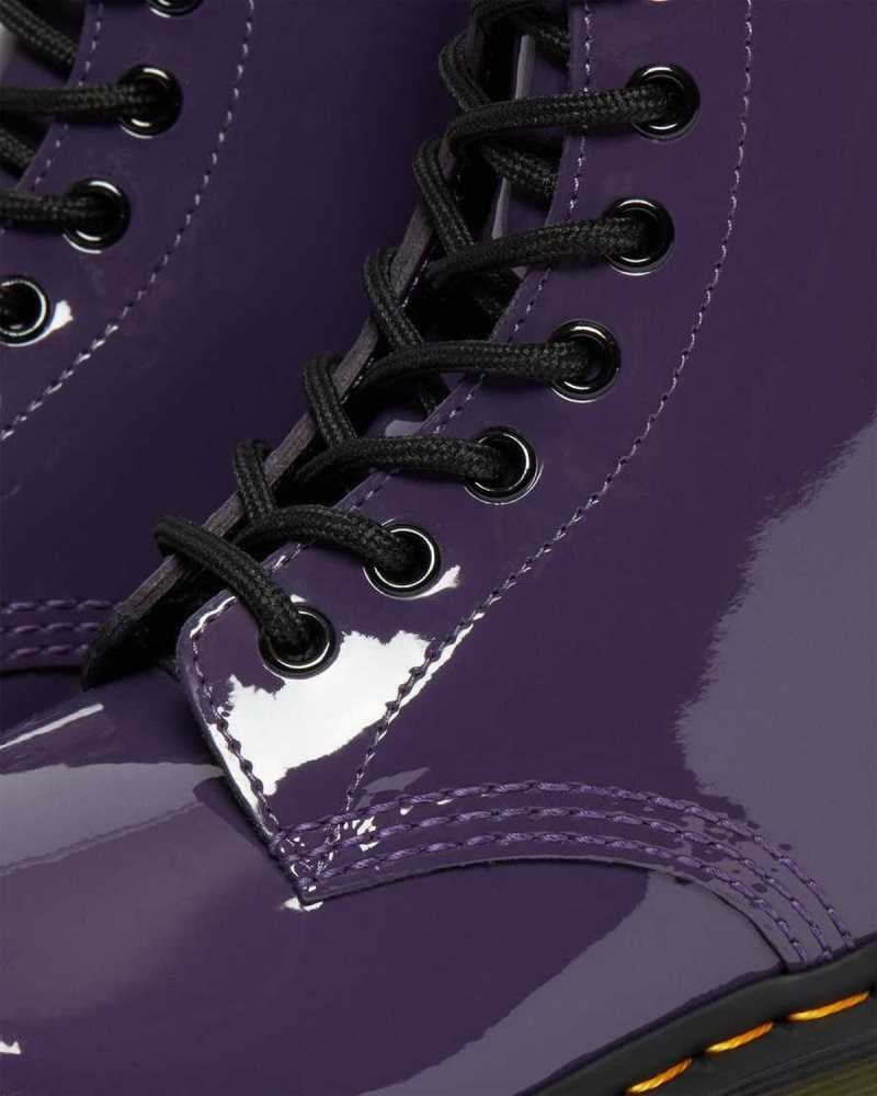 Dr Martens 1460 Patent Leather Lace Up Boots Blackcurrant Patent Lamper | 17FLMCODS