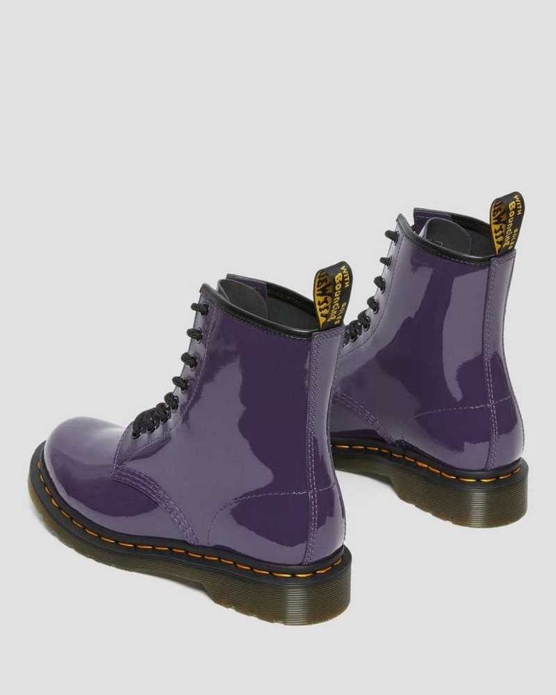 Dr Martens 1460 Patent Leather Lace Up Boots Blackcurrant Patent Lamper | 17FLMCODS