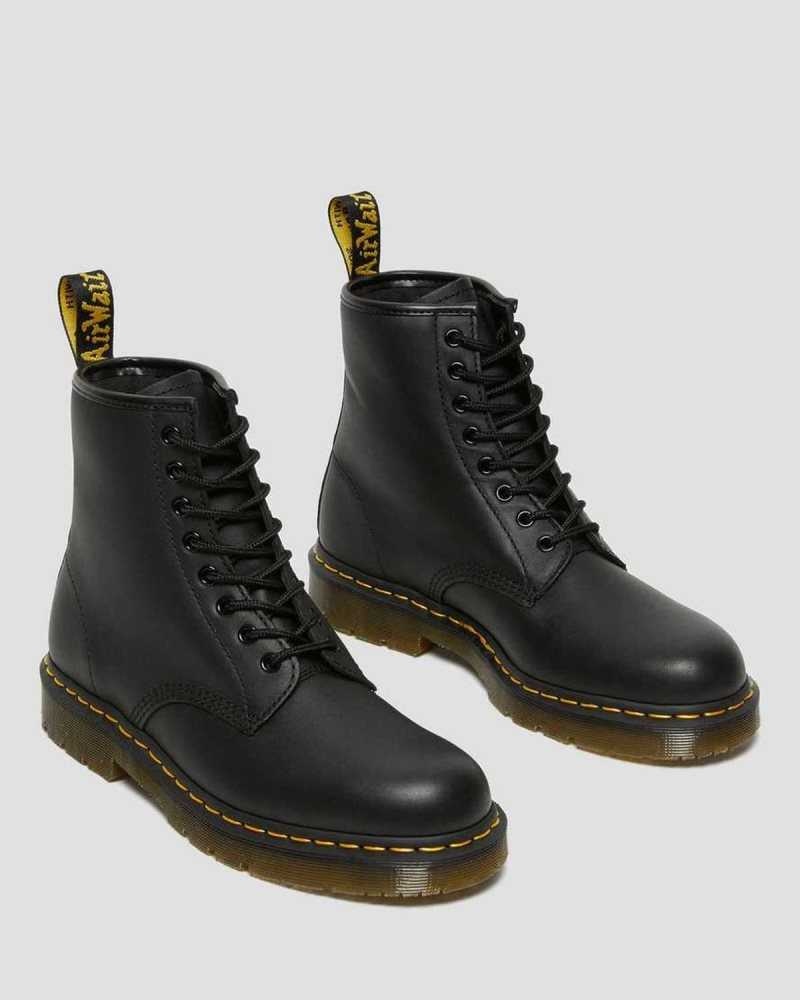 Dr Martens 1460 Slip Resistant Leather Lace Up Boots Black | 73YSIFWEJ