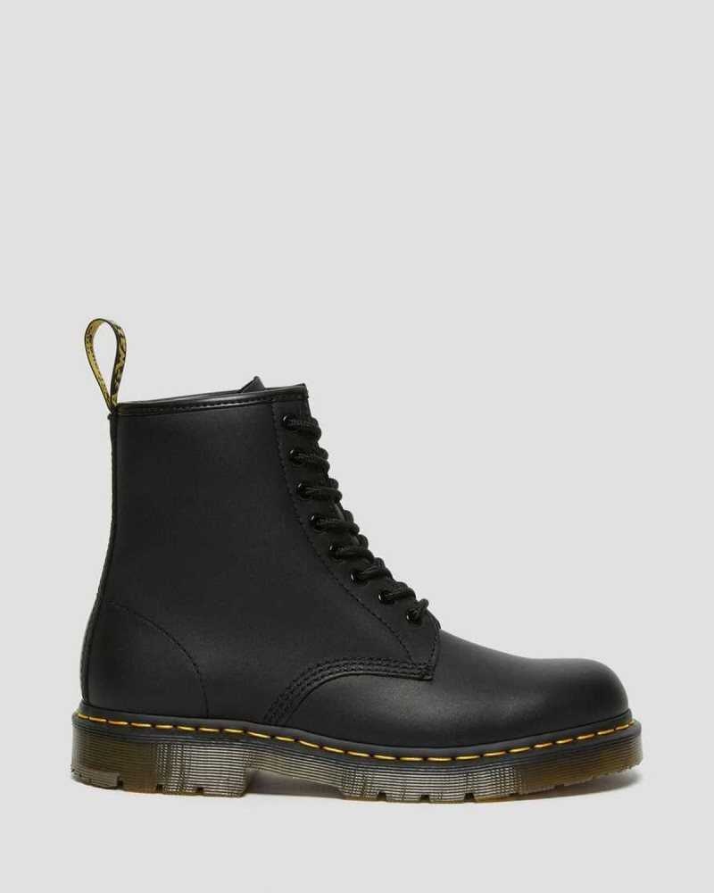 Dr Martens 1460 Slip Resistant Leather Lace Up Boots Black | 73YSIFWEJ