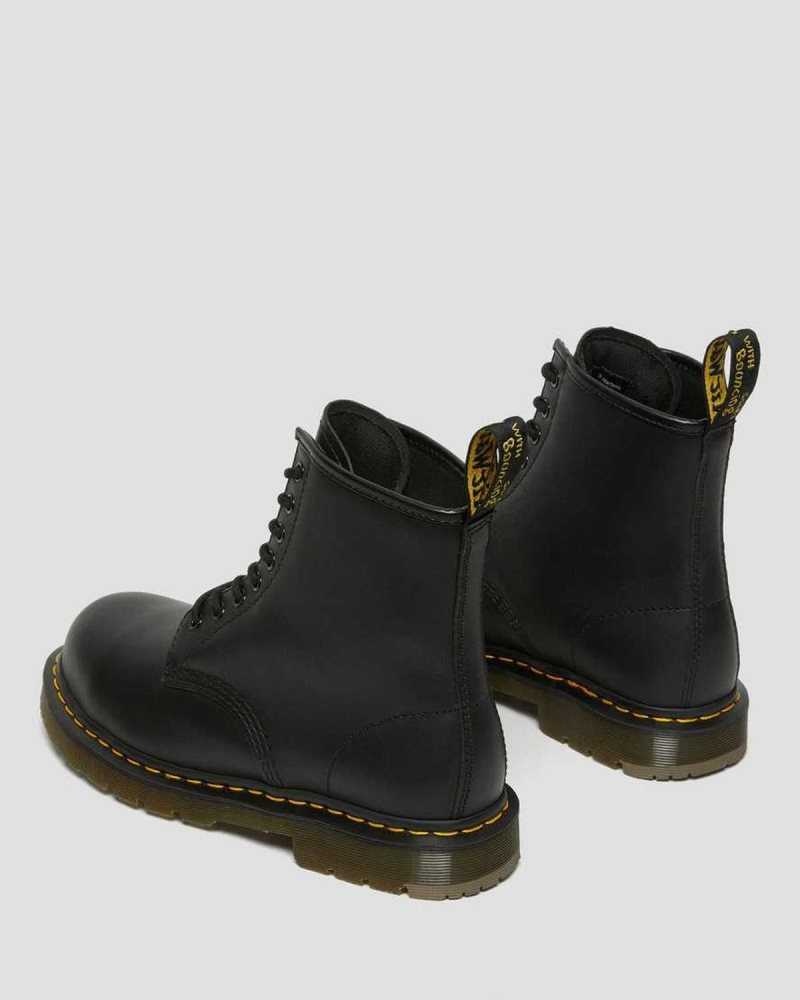 Dr Martens 1460 Slip Resistant Steel Toe Boots Black | 06IJUVCRN