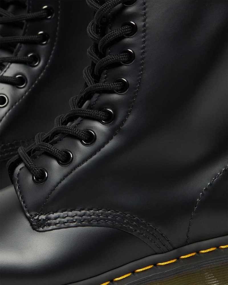 Dr Martens 1460 Smooth Leather Lace Up Boots Black | 10YEPDFIV