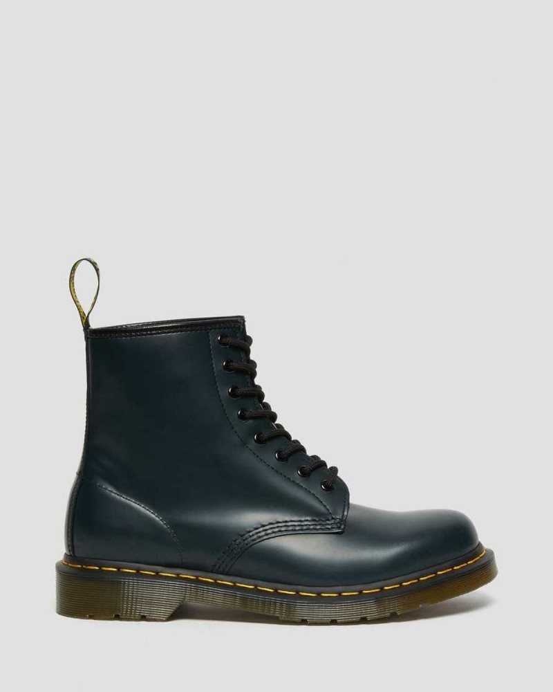 Dr Martens 1460 Smooth Leather Lace Up Boots Navy | 87QXTMULG