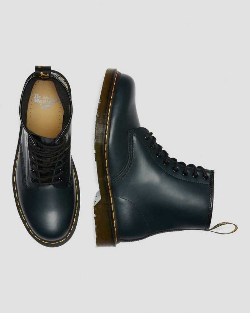 Dr Martens 1460 Smooth Leather Lace Up Boots Navy | 87QXTMULG