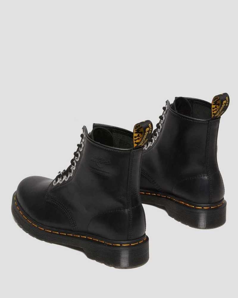 Dr Martens 1460 The Great Frog Leather Lace Up Boots Black | 10FRIVUBQ