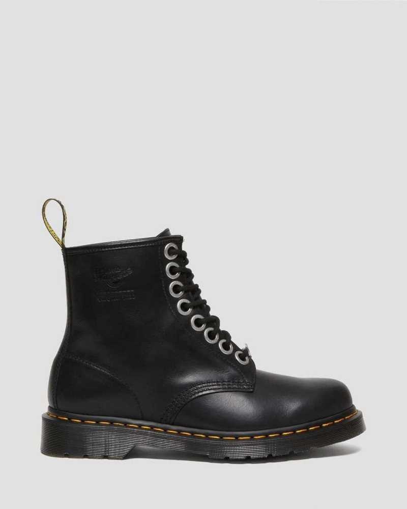 Dr Martens 1460 The Great Frog Leather Lace Up Boots Black | 10FRIVUBQ