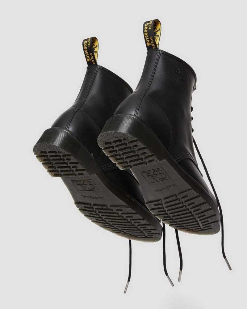 Dr Martens 1460 The Great Frog Leather Lace Up Boots Black | 10FRIVUBQ