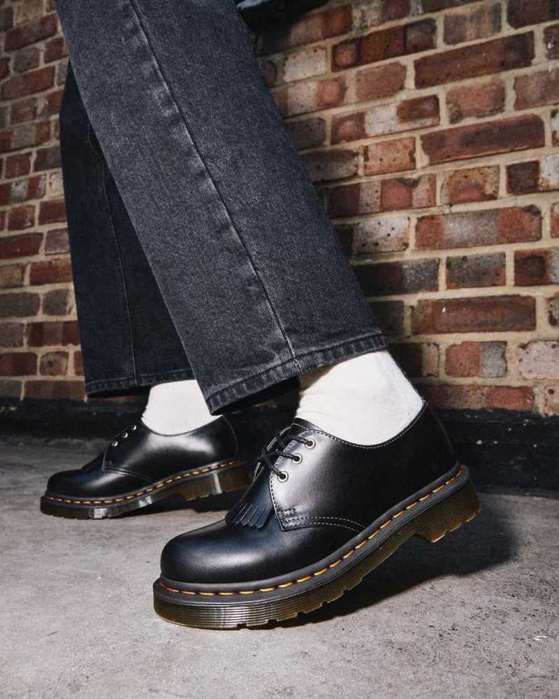 Dr Martens 1461 Abruzzo Leather Oxford Shoes Black | 04GLASUFK